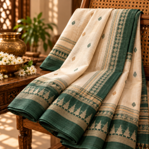 Royal Purple Checked Soft Silk Saree
